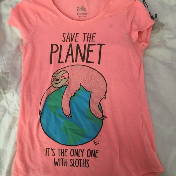 Justice Other - Pink Sloth T-shirt